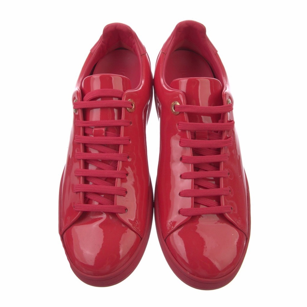 LOUIS VUITTON 🔥 Patent Leather Sneakers ♥️ - Picture 4 of 5
